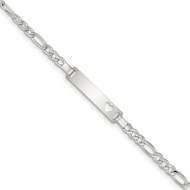 Sterling Silver Baby ID Bracelet
