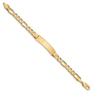14k Yellow Gold Men s Figaro ID Bracelet
