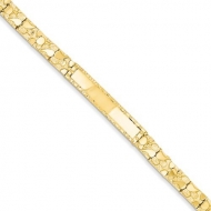 14k Yellow Gold Curb Link 8mm Men s ID Bracelet