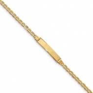 14k  Yellow Gold Woman s ID Bracelet