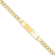 14k Yellow Gold Woman s ID Bracelet