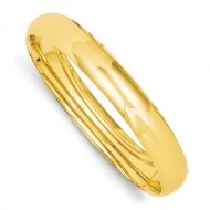 14k Yellow Gold Women s High Polished Hinged Bangle Bracelet