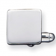 Square Sterling Silver Engravable Cufflinks