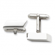 Square Shaped Sterling Silver Engravable Cufflinks