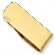 Stainless Steel Engravable Money Clip Gold Plated