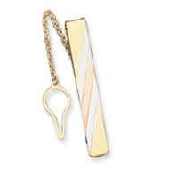 Sterling Silver Tie Bar W  Vermeil