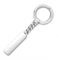 Sterling Silver Engravable Keychain