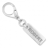 Sterling Silver Engravable Keychain