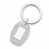 Sterling Silver Engravable Keychain