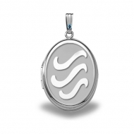 Sterling Silver  H2O  Oval Locket