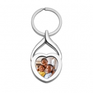 Stainless Steel Engravable Photo Laser Keychain