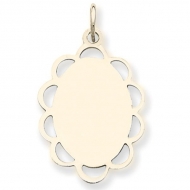 14k Yellow Gold Engravable Charm or Pendant