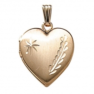 GOLD FILLED Small Heart Locket with Chain