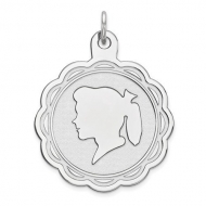 Sterling Silver Engravable Charm or Pendant