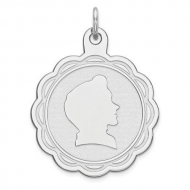 Sterling Silver Engravable Charm or Pendant