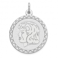 Sterling Silver Engravable Charm or Pendant