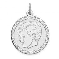 Sterling Silver Engravable Charm or Pendant