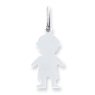 Sterling Silver Engravable Boy