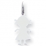 Sterling Silver Engravable Girl