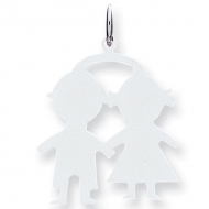 Sterling Silver Engravable Boy   Girl
