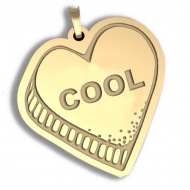  Cool   Candy Heart Pendant or Charm