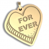   Forever   Candy Heart Pendant or Charm