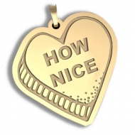   How Nice   Candy Heart Pendant or Charm