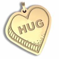   Hug   Candy Heart Pendant or Charm