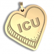   I C U   Candy Heart Pendant or Charm
