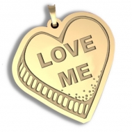   Love Me   Candy Heart Pendant or Charm