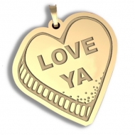   Love Ya   Candy Heart Pendant or Charm