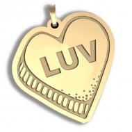   Luv   Candy Heart Pendant or Charm