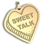   Sweet Talk   Candy Heart Pendant or Charm