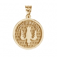14K Gold Confirmation Holy Spirit Medal