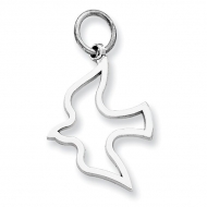 14k White Gold Dove Charm