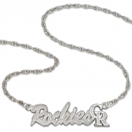 Colorado Rockies Name Plate Necklace W  Chain