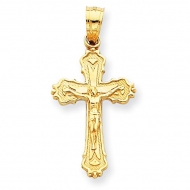 14k Yellow Gold Small Crucifix Pendant