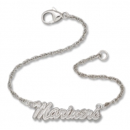 Seattle Mariners Logo Charm W  Bracelet