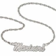 Seattle Mariners Name Plate Necklace W  Chain