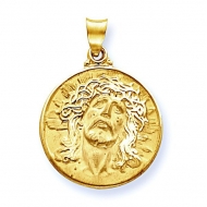 14K Yellow Gold  Ecce  Homo  Christ Head