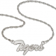 Detroit Tigers Name Plate Necklace W  Chain