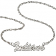 Cleveland Indians Name Plate Necklace W  Chain