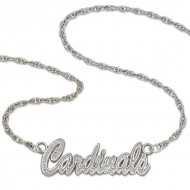 St Louis Cardinals Name Plate Necklace W  Chain