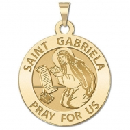 Saint Gabriella Medal   Oval  EXCLUSIVE 