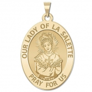 Our Lady of La Salette Medal   Oval  EXCLUSIVE 