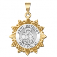 Saint Anthony Two Tone Sun Border  EXCLUSIVE 