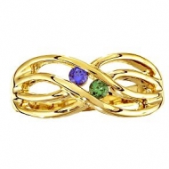 Mother s Ring with Two Birthstones