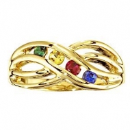 Mother s Ring with Four Birthstones