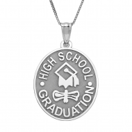 High School Graduation Oval Pendant