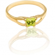 Bfly Peridot  Peridot   Birthstone Ring